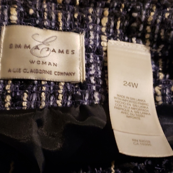 (MD)  Emma James by Liz Claiborne Tweed Jacket - Picture 8 of 9